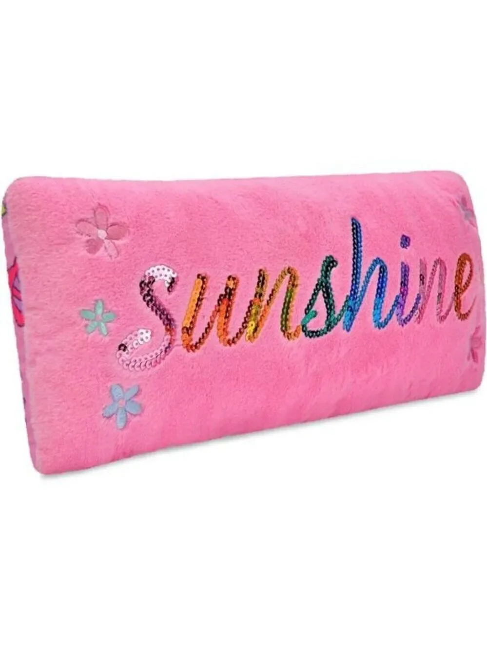 Rainbow Spring Sunshine Accent Pillow 16x6 Plush Fleece Rectangular Throw Cushio